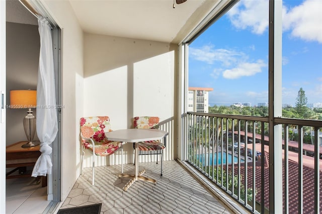 view of balcony