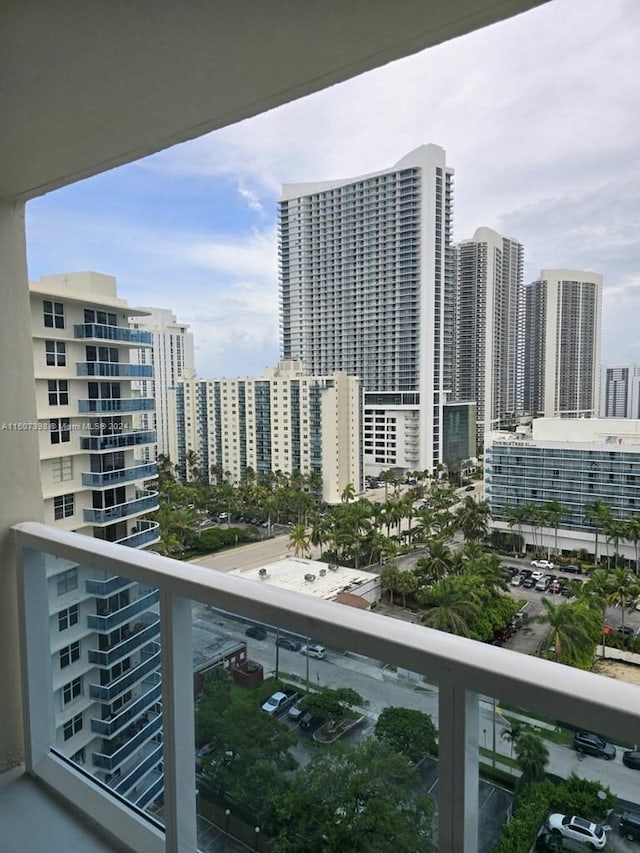 view of balcony