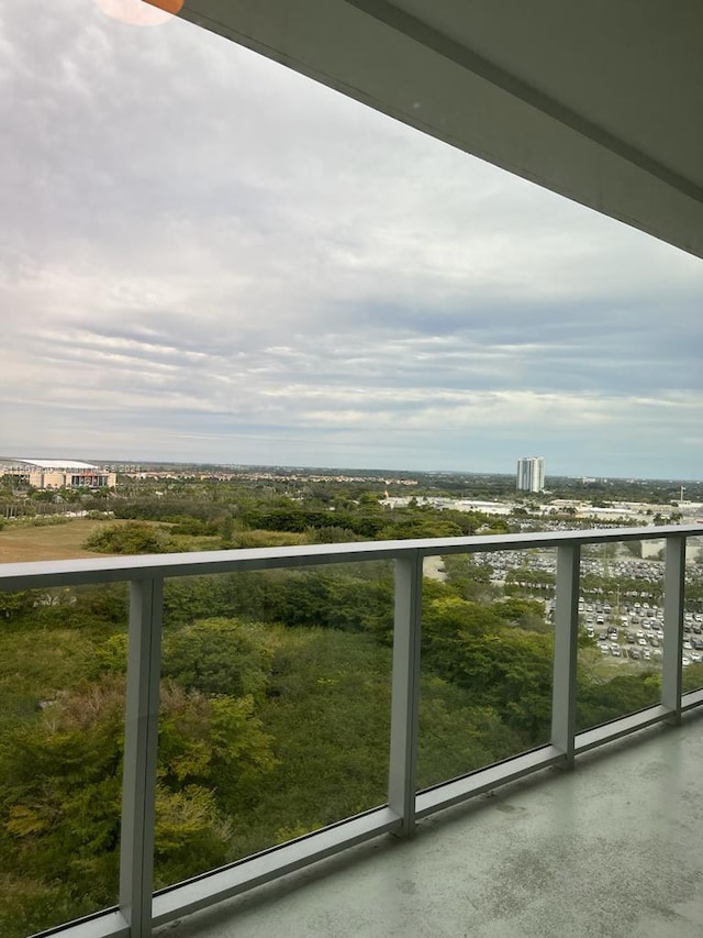 view of balcony