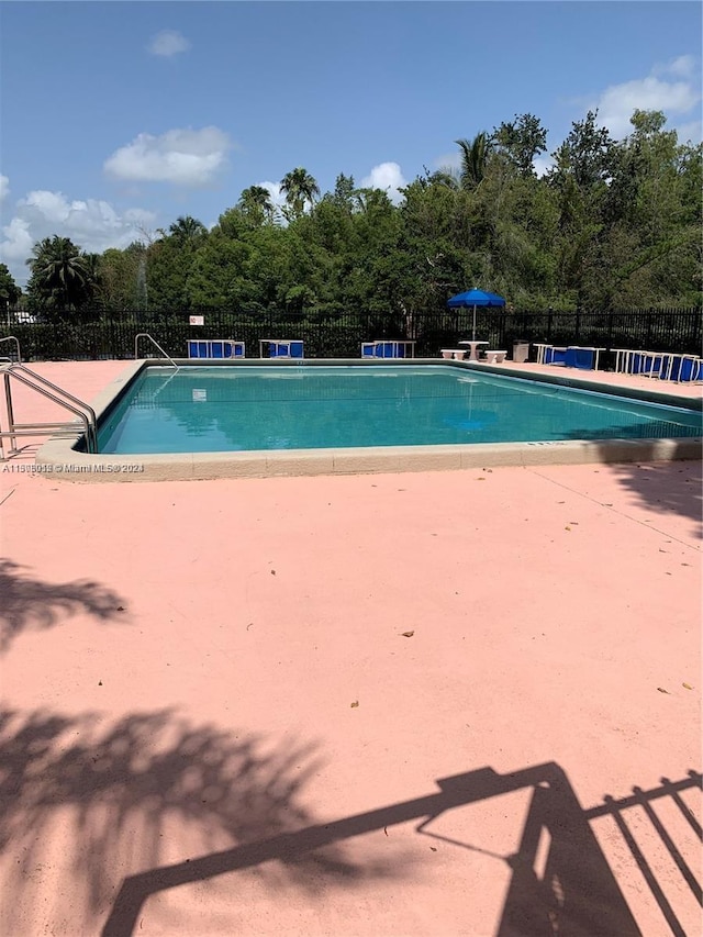 view of pool