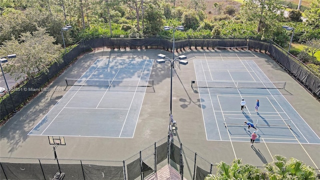 view of sport court