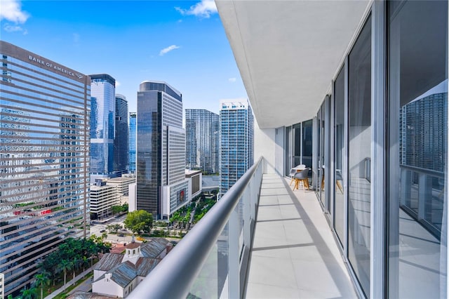 view of balcony