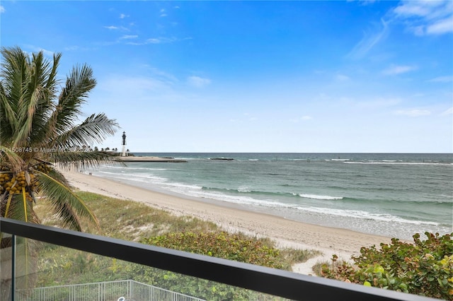 water view with a beach view