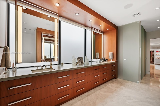 bathroom with vanity