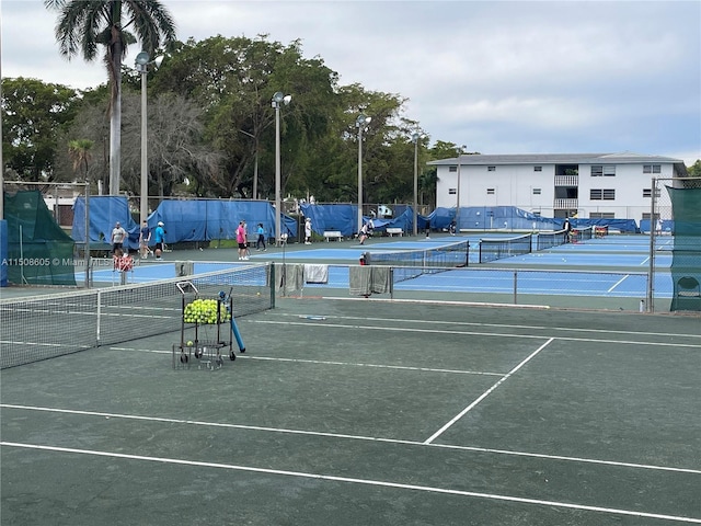 view of sport court