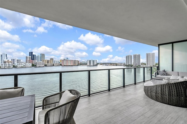 balcony with outdoor lounge area