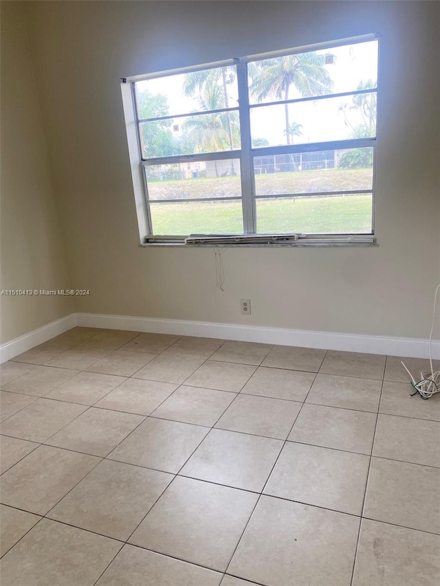 view of tiled empty room