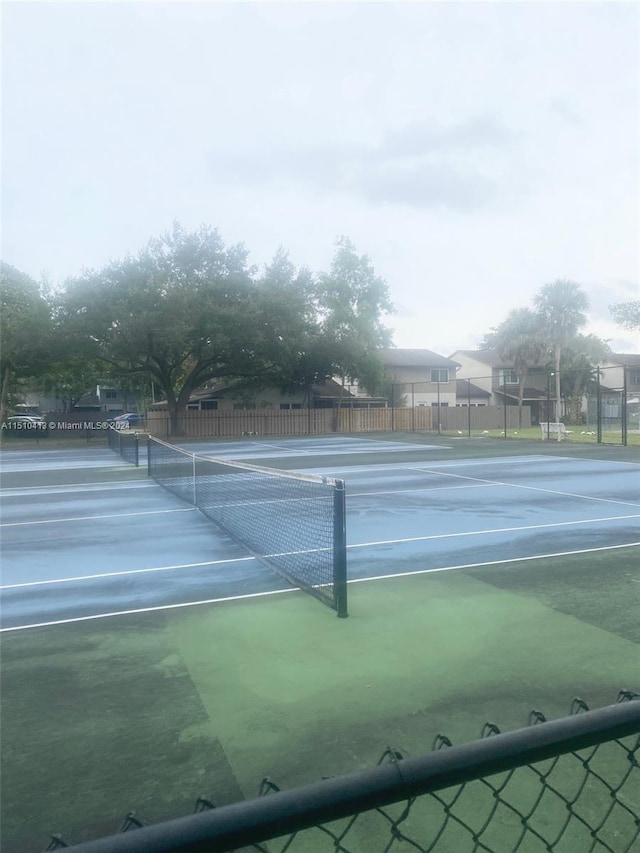 view of tennis court