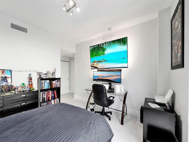 view of tiled bedroom