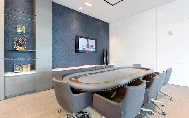 interior space featuring light hardwood / wood-style floors