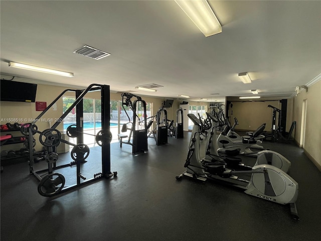 view of exercise room