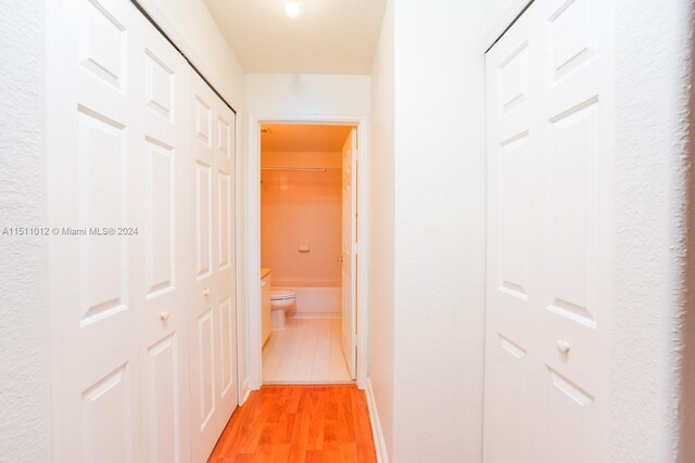 2150 Shoma Dr Unit 226, Royal Palm Beach, FL 33414 - corridor featuring light wood finished floors