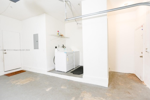 2150 Shoma Dr Unit 226, Royal Palm Beach, FL 33414 - laundry area featuring washer and dryer and electric panel