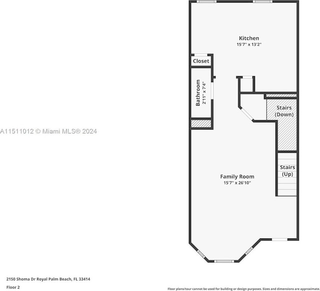 2150 Shoma Dr Unit 226, Royal Palm Beach, FL 33414 - floor plan / room layout