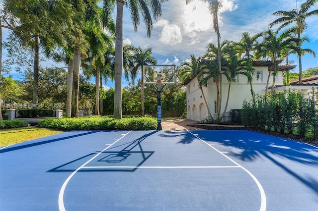 view of sport court