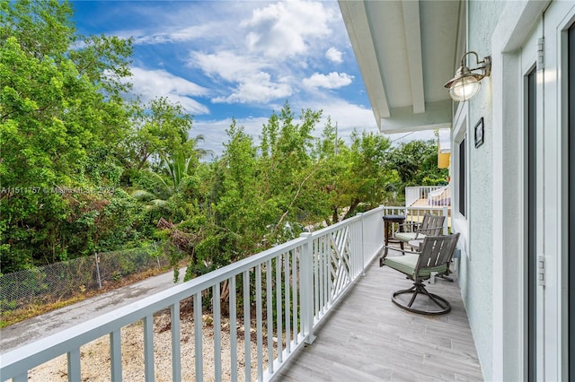 view of balcony