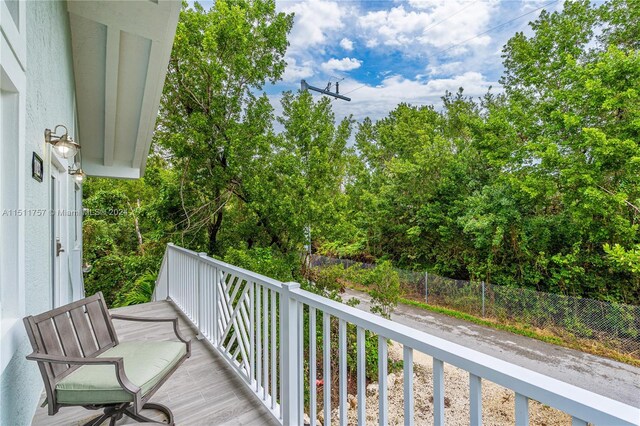 view of balcony