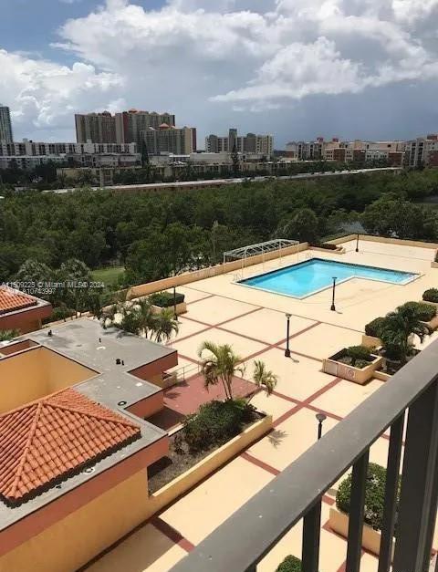 view of pool with a patio