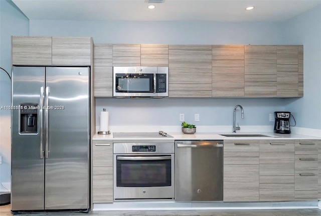 kitchen featuring sink and stainless steel appliances