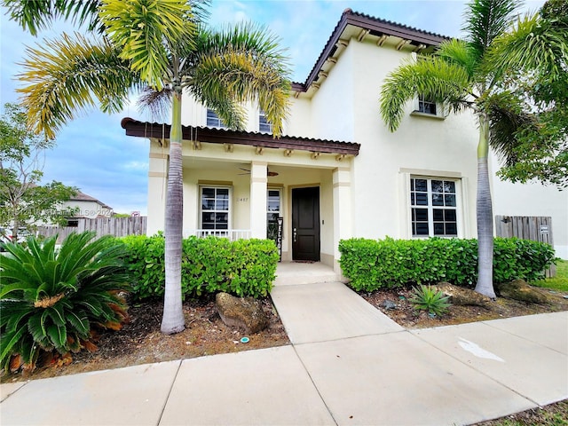 view of front of property