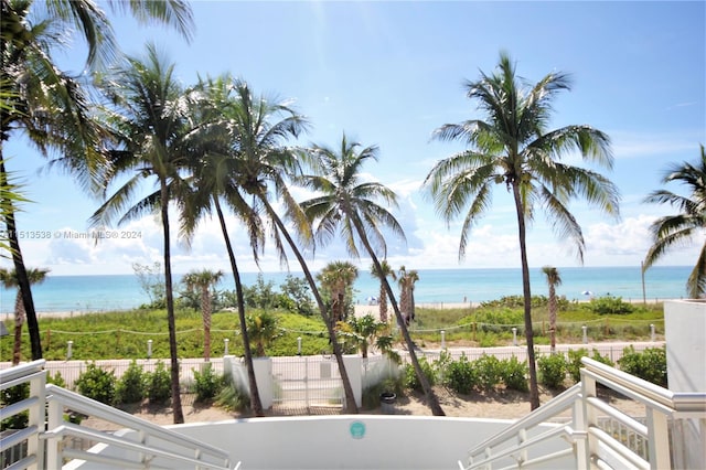 view of water feature