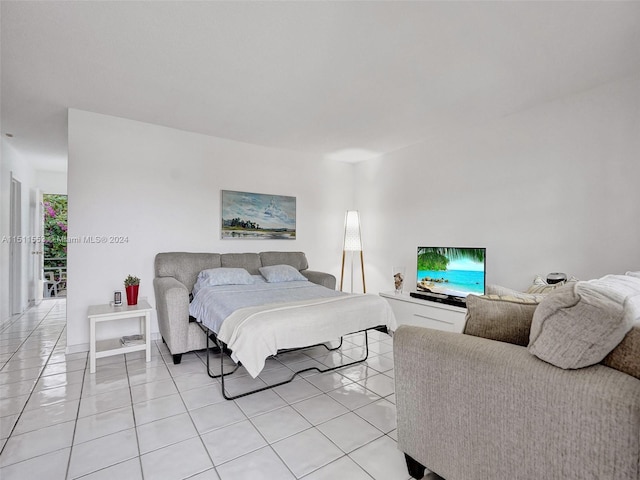 view of tiled bedroom