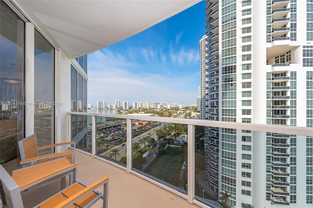 view of balcony