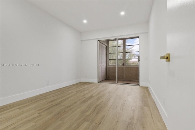 interior space with light wood-type flooring