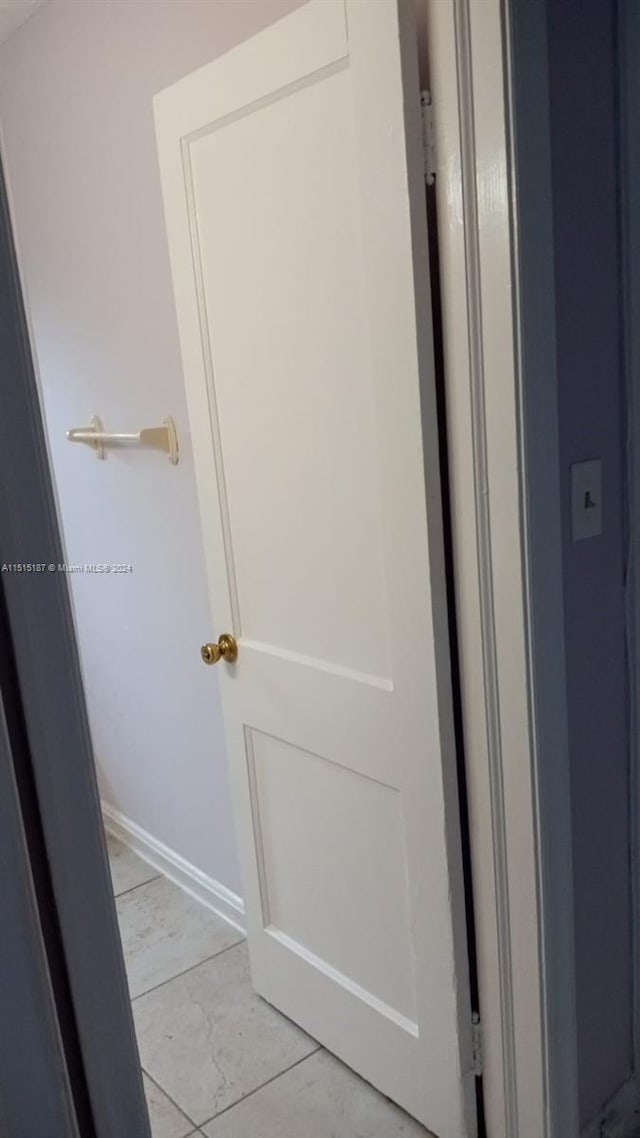 room details featuring light tile flooring