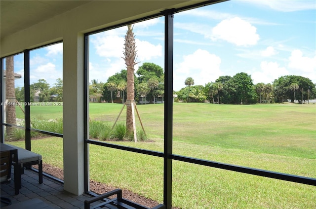 view of sunroom / solarium