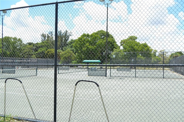 view of sport court