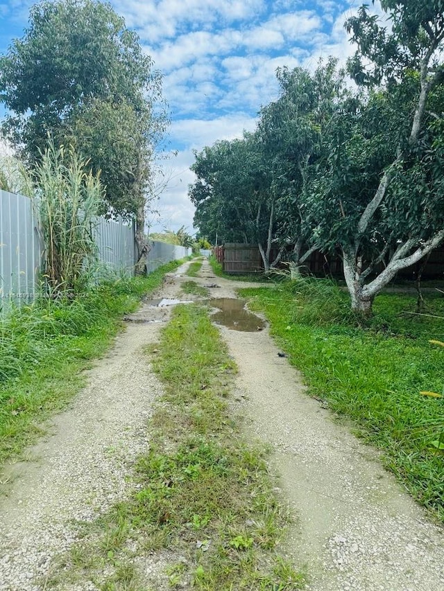 view of road