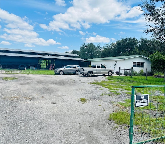 view of car parking