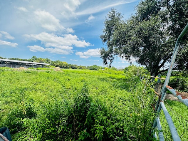 exterior space with a rural view