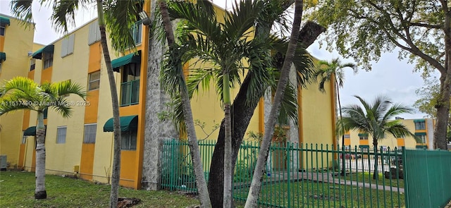 view of property with central AC unit