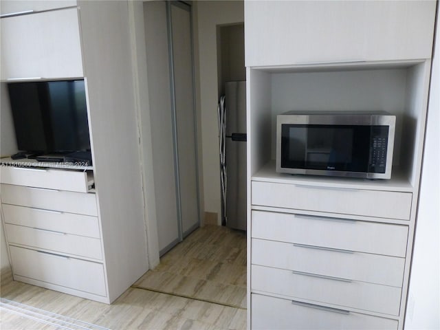 interior space featuring light wood-type flooring