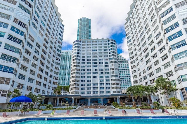 view of pool with a patio area