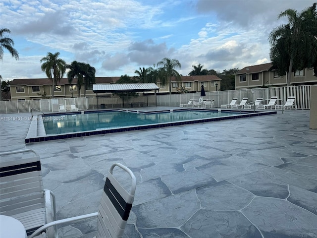 view of pool with a patio