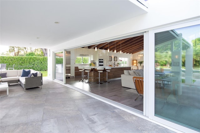 view of patio / terrace featuring outdoor lounge area