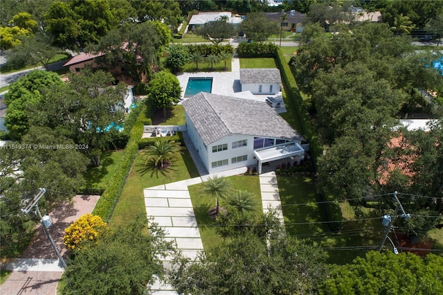view of aerial view