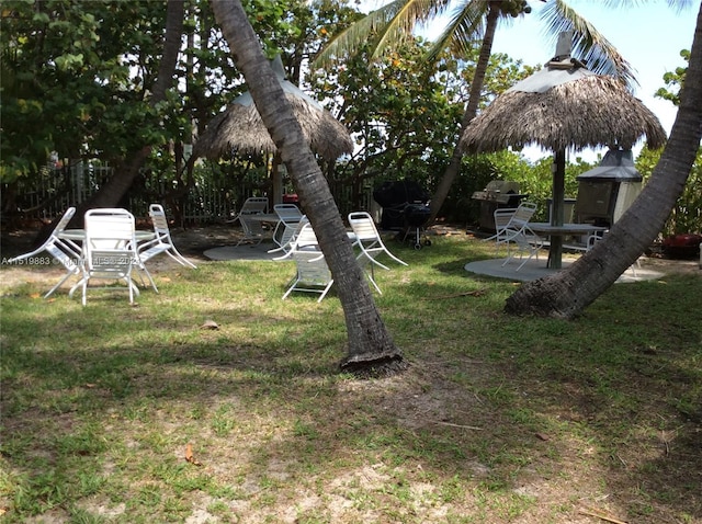 view of yard featuring a patio