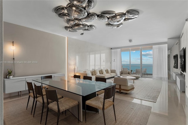 view of dining area