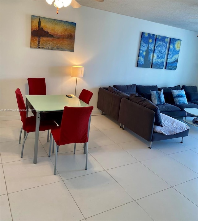 dining area featuring tile patterned floors