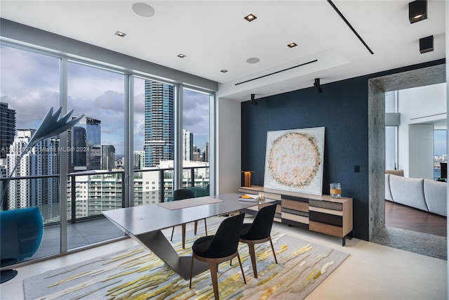 dining area with a healthy amount of sunlight