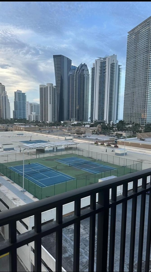 view of tennis court