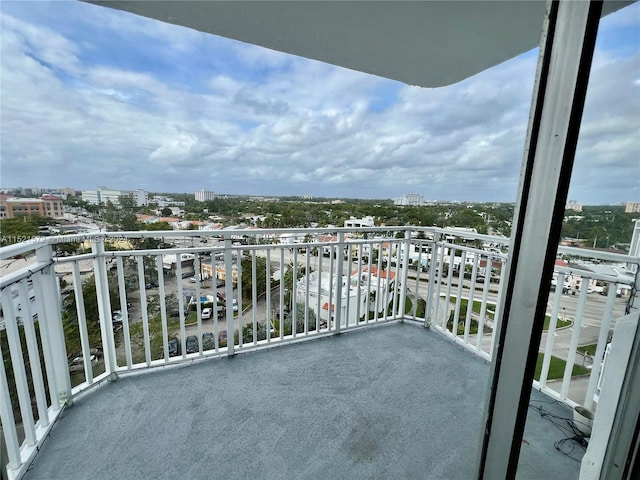 view of balcony