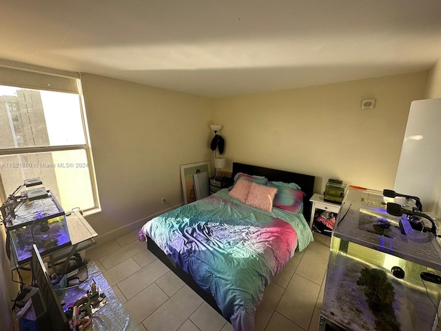 view of tiled bedroom