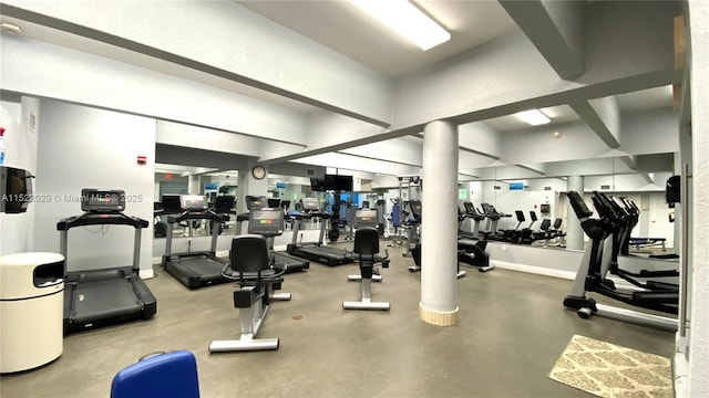 view of exercise room