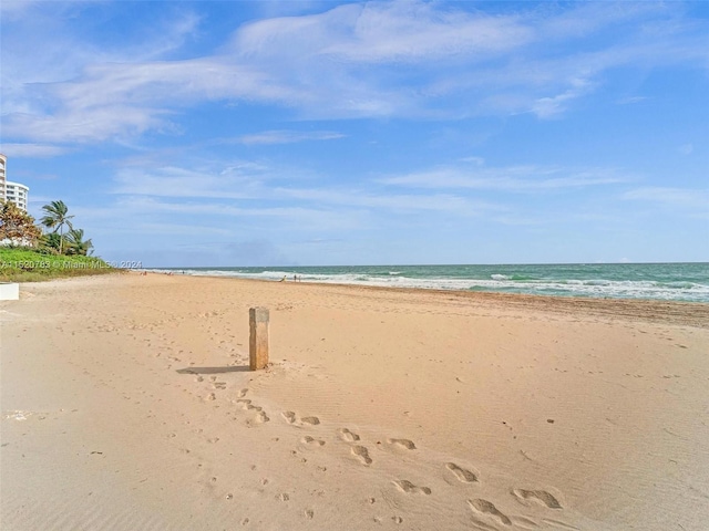 property view of water with a view of the beach