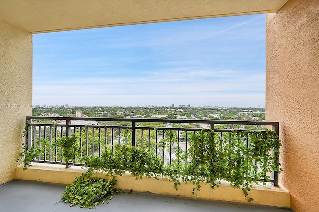 view of balcony